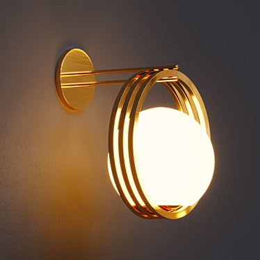 Elegant Glow: Wall Lamp 3D model image 1 