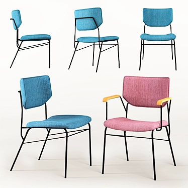 Elegant Serafina Chair: Brazilian Design 3D model image 1 