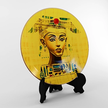 Egyptian Style Decorative Plate 3D model image 1 