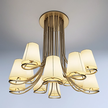 Dilan Collection Chandelier: Elegant Lighting Solution 3D model image 1 