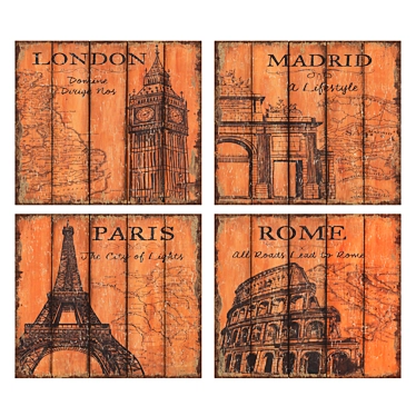 Vintage Travel Set: 15 Exquisite Pieces by Debbie Dewitt 3D model image 1 