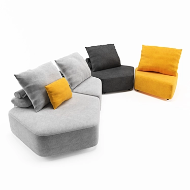 Modular Masterpiece: Matacao Sofa 3D model image 1 