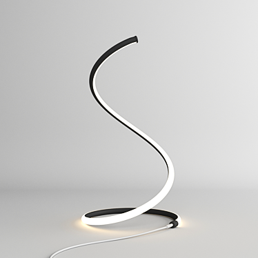 Elegant Spiral Table Lamp 3D model image 1 