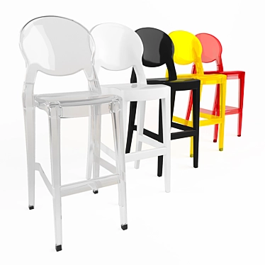 Igloo Transparent Bar Stool 3D model image 1 