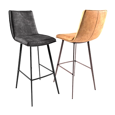 Palmer Gallery Bar Stool - Modern Elegance for Stylish Spaces 3D model image 1 