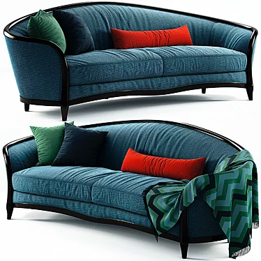 Vintage-style Altavilla Novecento Sofa 3D model image 1 