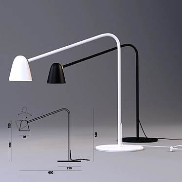 Elegant Formagenda Chaplin Table Lamp 3D model image 1 