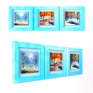 Winter Wonderland - Set of 3 Frames 3D model image 1 