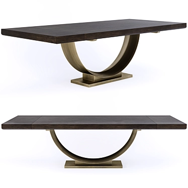 Elegant Wimbledon Dining Table 3D model image 1 