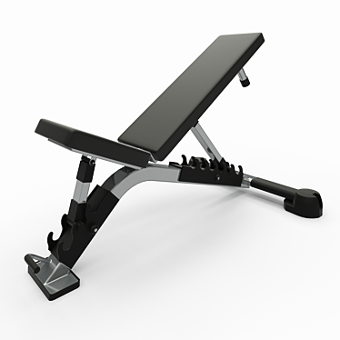 Adjustable Atlantis Bench: Versatile, Portable, and Durable 3D model image 1 