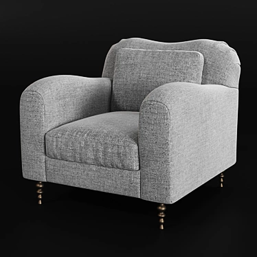 Modern Hillcrest Lounge Chair 3D model image 1 