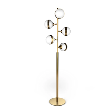 Elegant Padoue Floor Lamp 3D model image 1 