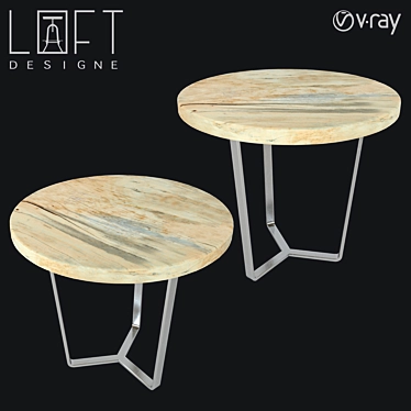 LoftDesigne 6041 Coffee Table: Stylish and Compact 3D model image 1 