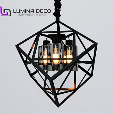 OM Pendant lamp Lumina Deco Brutte black