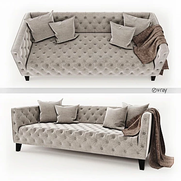 Luxury Eichholtz Jason Sofa 3D model image 1 