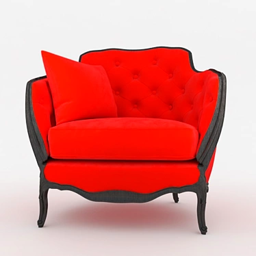 Modern Comfy Armchair 3D model image 1 