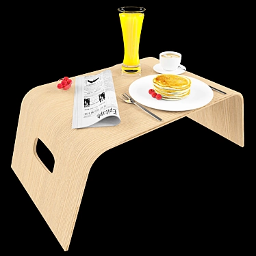 Morning Bliss: Breakfast in Bed 3D model image 1 
