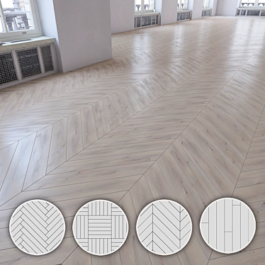 VersaLam Classic: 4-in-1 Laminate Flooring Set 3D model image 1 