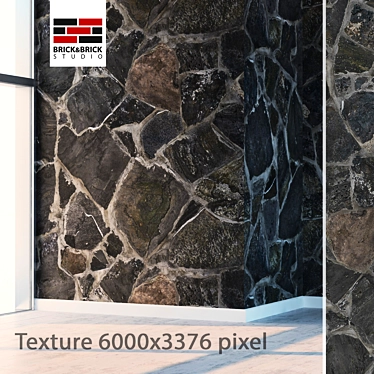 Seamless High Detail Stone Texture 3D model image 1 