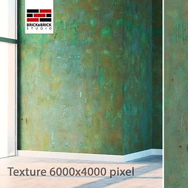 Seamless Metal Texture: High Detail & Vray Material 3D model image 1 