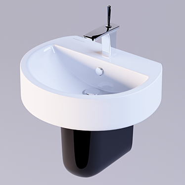 Color Motion Washbasin: The Perfect Addition for a Unique Bathroom 3D model image 1 