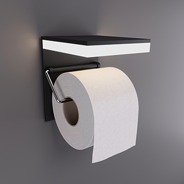 Dusk Dark L-Hop Toilet Holder 3D model image 1 