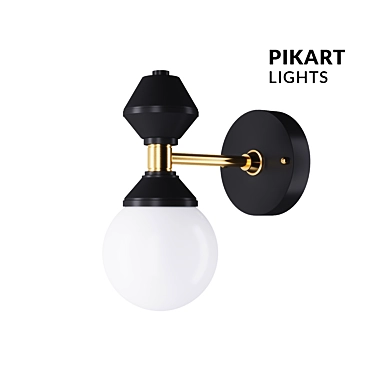 Elegant Dome Sconce by Pikartlights 3D model image 1 