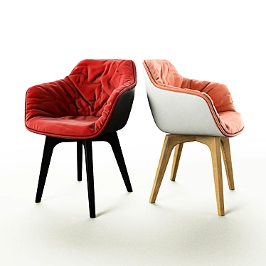 Sleek Lap Chair: Modern and Stylish 3D model image 1 