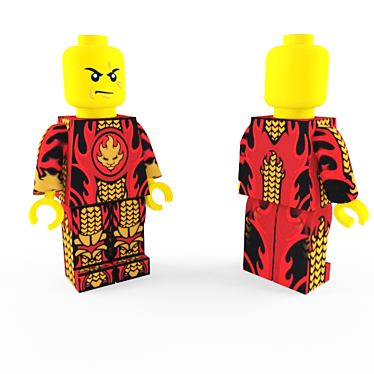 Fiery Ninja: LEGO Power Pack 3D model image 1 