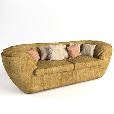 German-Made Stylish Sofa 3D model image 1 