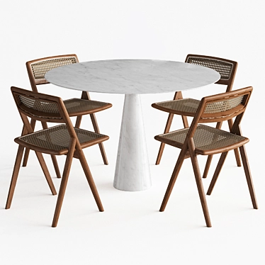 Leaf Table: Modern and Multifunctional 3D model image 1 