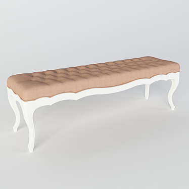 Montigny Buttoned Seat Bench M176 - Elegant, Stylish, and Versatile 3D model image 1 