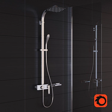 Lemark MELANGE Shower Faucet: Grohe Allure Brilliant Shelf 3D model image 1 