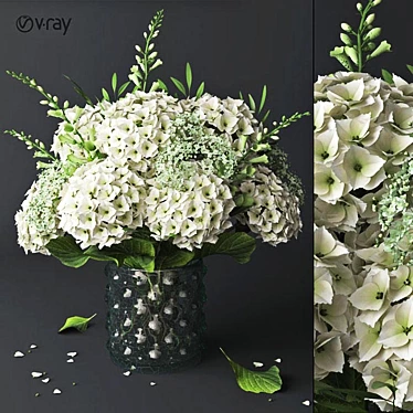 Gorgeous Hydrangea Bouquet 3D model image 1 