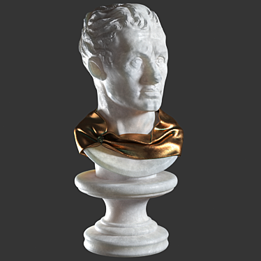 Elegant Canova Bust Sculpture 3D model image 1 