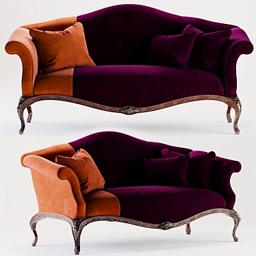 Regal King George III Settee 3D model image 1 