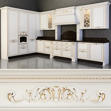 Florence 2 Kitchen Set: Stylish and Spacious 3D model image 1 