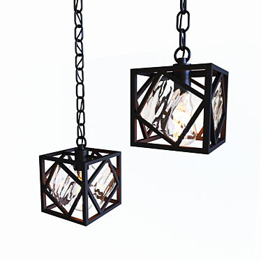 Fata Morgana Pendant: Elegant lighting solution 3D model image 1 