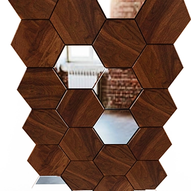 Mosaic Honey Mirror Wooden Panel