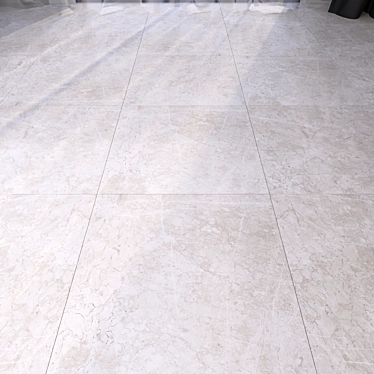 Elegant Marble Floor Tiles 3D model image 1 