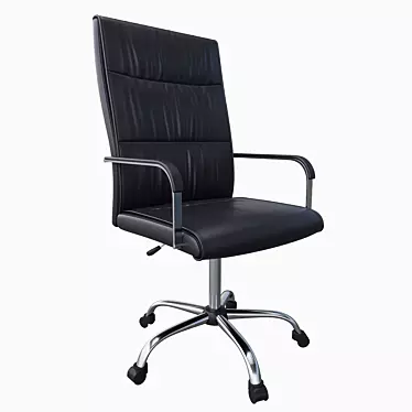 Executive Comfort Black Chair 3D model image 1 