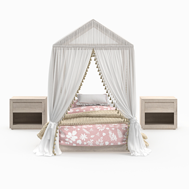 Restoration Hardware Baby Bed 3D model image 1 