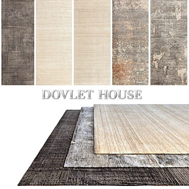 Luxury Carpets Set - DOVLET HOUSE (5 Pieces) 3D model image 1 