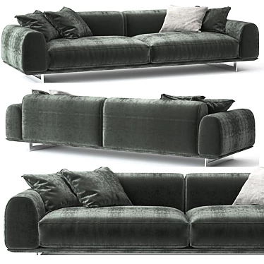 Elegant Brandy Sofa for Your Living Space 3D model image 1 