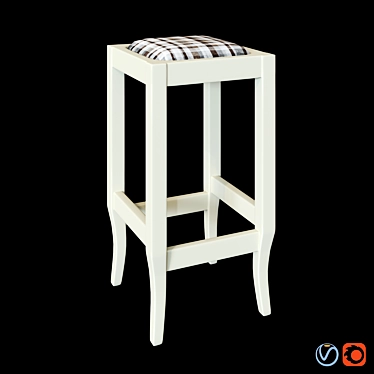 Classico Bar Stool by Vismap 3D model image 1 