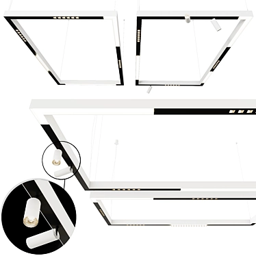 Modular Profile System for Flexible Lighting 3D model image 1 