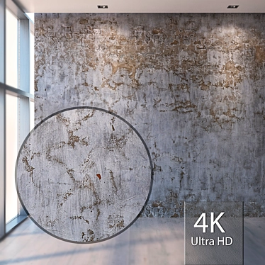 Seamless 4K Plaster Texture: High Resolution and Detail 3D model image 1 