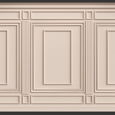 Elegant Wall Moulding: Enhance Your Décor 3D model image 1 