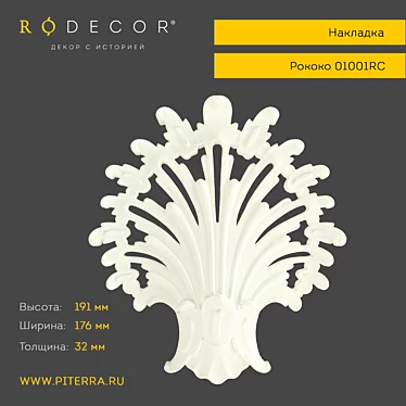 RODECOR Cover Plate 01001RC - Elegant and Stylish 3D model image 1 