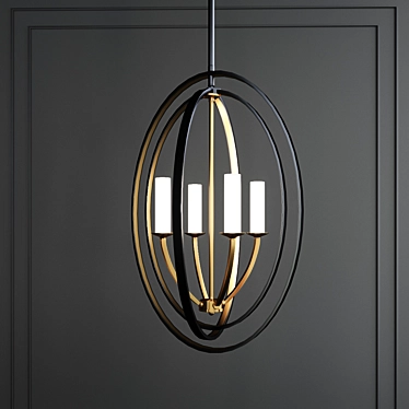 Dublin Bronze Pendant Light 3D model image 1 